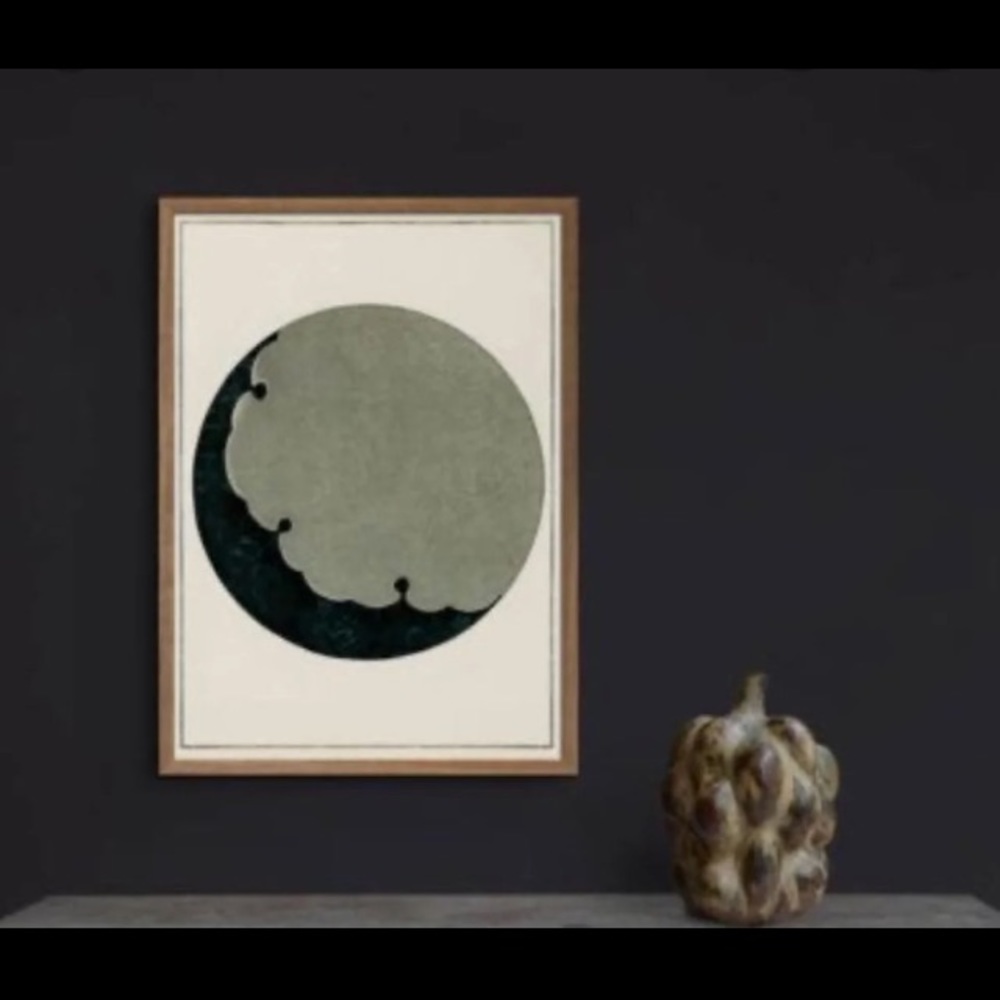 Poster: Japanese Moon Print